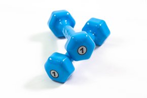 Halter Revestido Sextavado Colorido Liso de 1 kg à 10 kg