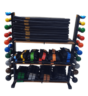 Suporte Funcional para Caneleiras, Colchonetes e Halteres